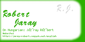 robert jaray business card